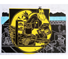 Mimi Williams linoleum block print